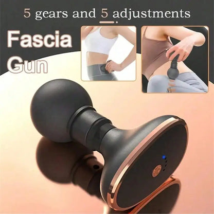 Electric Massage Gun Portable Mini Neck Back Massage Gun Deep Tissue Vibration Relief Massager Fitness For Muscle Relaxatio