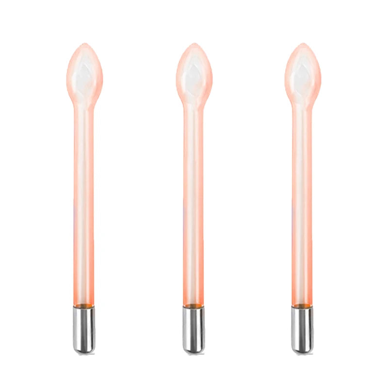 3pcs High Frequency Replace Wand Facial Skin Therapy Instrument Spot Remover Massage Beauty Skin Care Machine HF Glass Tube