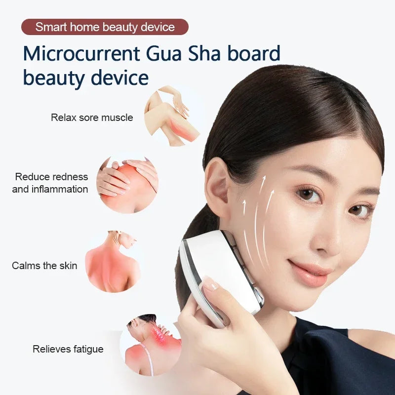 Facial Lifting Massager EMS Microcurrent High-Frequency Vibration Red Light Therapy Nutrition Import Slimming Skin Tighening