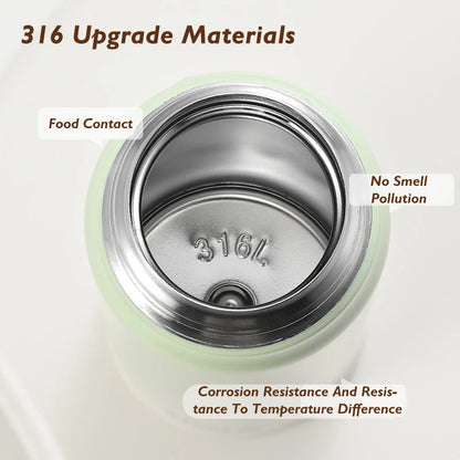 500ml large capacity thickened 316 stainless steel vacuum Thermal insulation portable Tumbler Thermos Water bottle Coffee cup