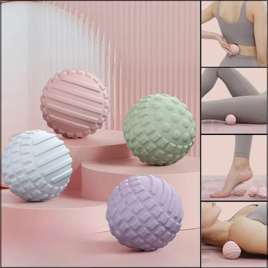 TPR Floating Point Massage Ball for Foot Neck Shoulder Pain Relief Deep Tissue Muscle Relaxation Yoga Fitness Reusable Washable