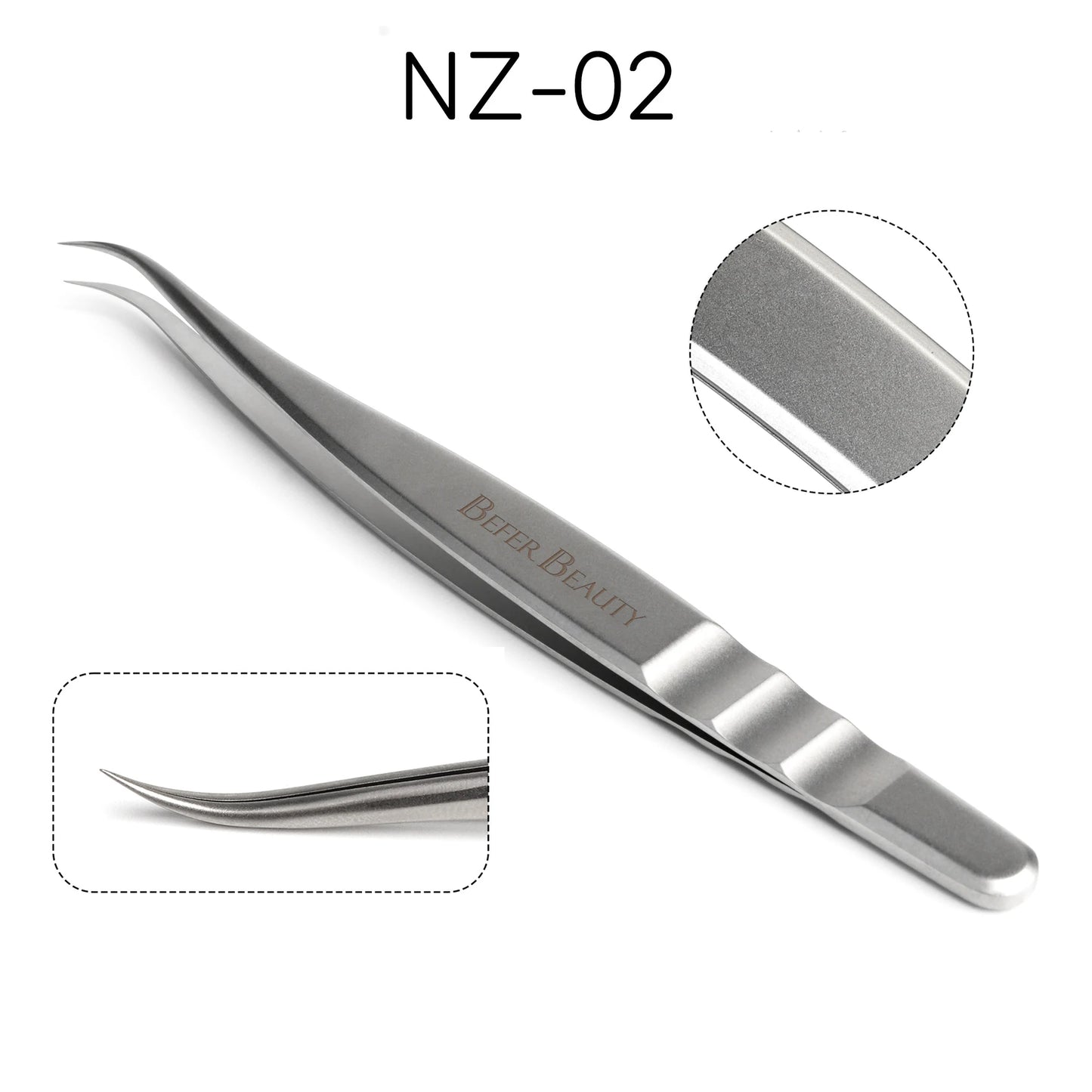Anti-Static Tweezers Eyelash Extension Professional High Precision Volume Tweezer Stainless Steel Tweezers Antislip Makeup Tool