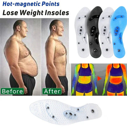 Magnetic Therapy Slimming Insoles for Weight Loss Foot Massage Health Care Shoes Mat Pad Acupuncture Massaging Insole Sole