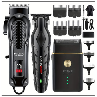 hiena 212 Professional Hair Cutter Mans Hair Clipper Set Metal Electric Cordless Hair Trimmer for Barber LCD Display Hair cutt