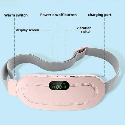 1PCS Smart Heating Uterine Warming Waistband Hot Compress Womb Warmer For Menstrual Cramps Adjustable Temperature Rapid Heating
