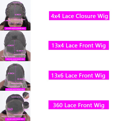 220 Density 30 40 Inch Loose Deep Wave Lace Frontal Wig 13x6 Hd Curly Human Hair Wigs 360 Water Wave Pre plucked Lace Front Wig