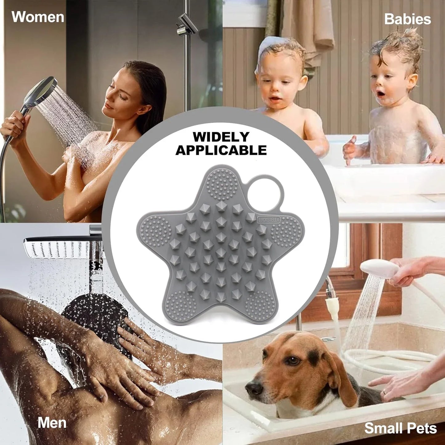 Silicone Shampoo Scalp Hair Brush Massager Head Body Scalp Massage Brush Scalp Massage Brush Comb Magic Handle Brush Spa