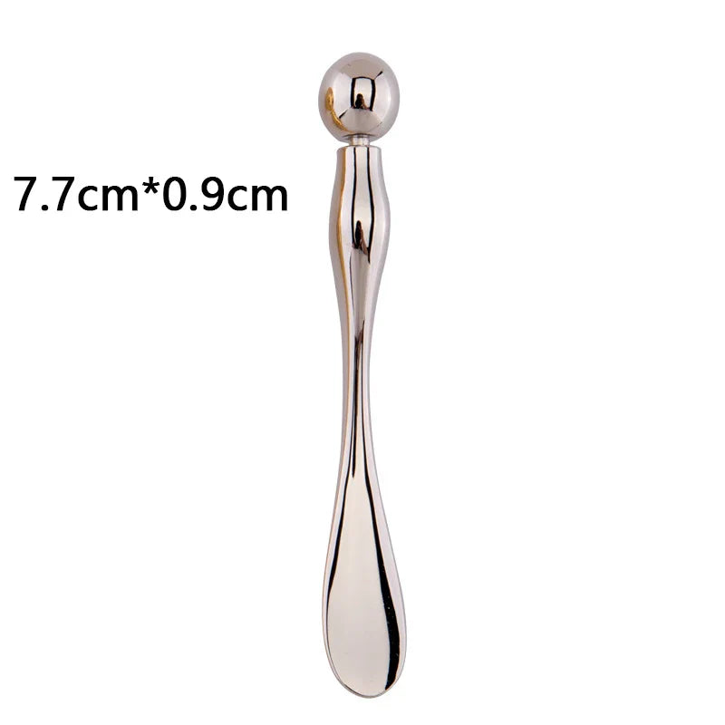 Metal Face Massage Stick Anti Wrinkle Eye Cream Applicator Mask Mixing Spatulas Scoop Eyes Massage Beauty Stick for Facial Care