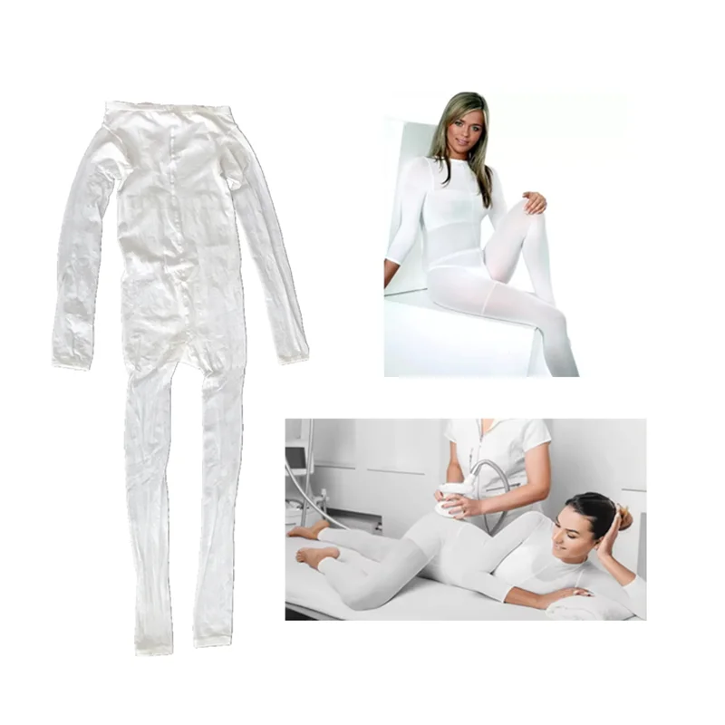 10pcs white bodysuit body suit massage suits disposable vacuum massages costumes for vacuum body massage machine