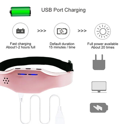 Electric Head Massager Relax Headache Eliminator Aid Therapy Sleeping Device Sleep Monitor Migraine Relief Hypnotic Apparatus