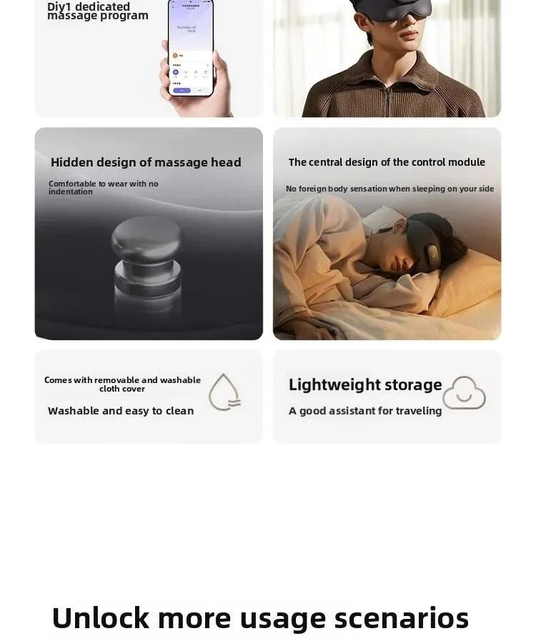 Original Xiaomi Mijia Massage Eye Mask for Eye Fatigue Relief, Heat Compress and Relaxation - A Thoughtful Gift