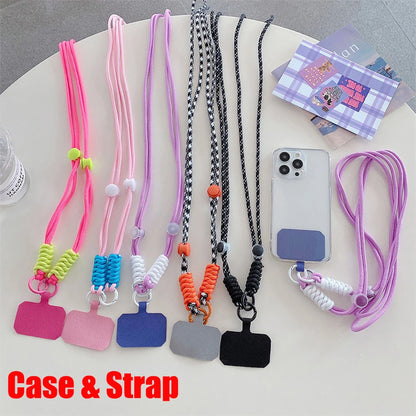 Crossbody Necklace Cord Lanyard Transparent Case For iPhone 11 12 13 14 15 Pro Max 6 7 8 Plus X XR XS Max Strap Hang Rope Cover