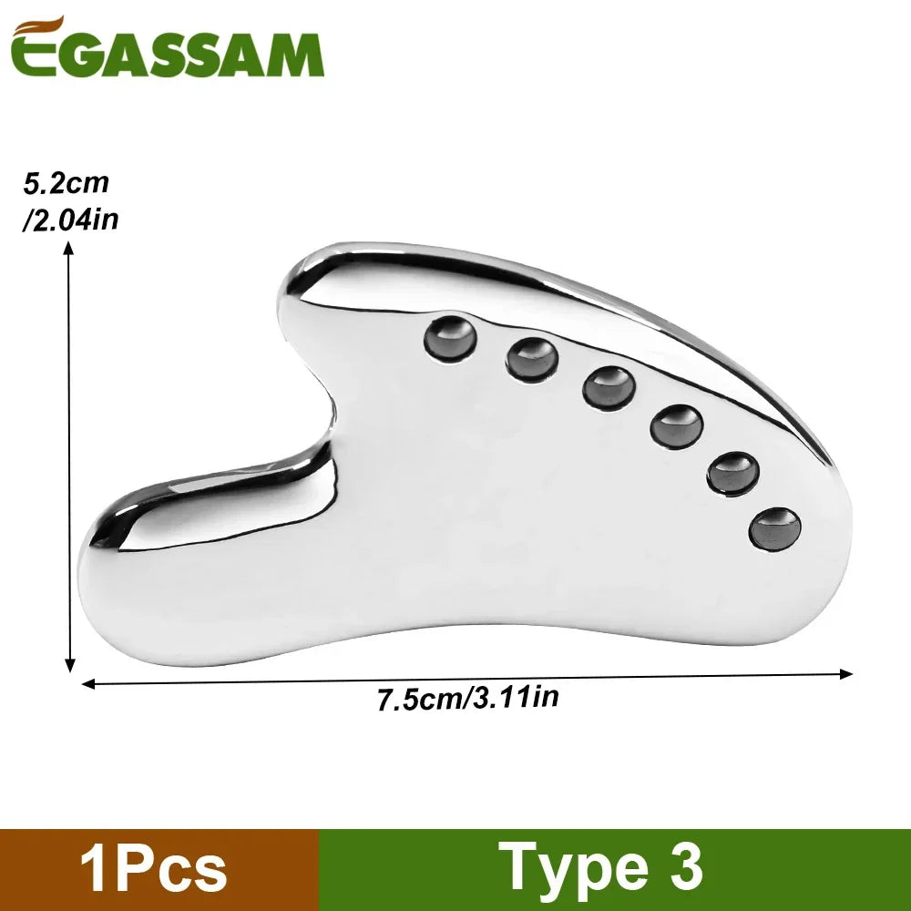 1Pcs Stainless Steel Gua Sha Scraper Physical Therapy Fascia Knife Myofascial Release IASTM Tools Physiotherapy Knife