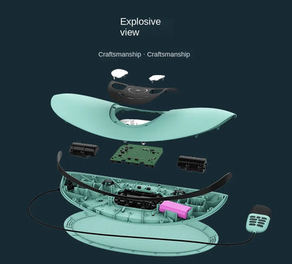 Curved Lumbar Spine Massager Intelligent Electric Hot Compress Soothing Lumbar Massage Instrument