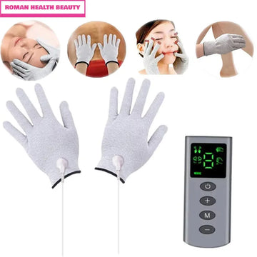 Hot Sale TENS/EMS Massage Gloves 4 Mode Palm Muscle Stimulator Portable Beauty Physiotherapy Handheld Pain Relief Massager Glove