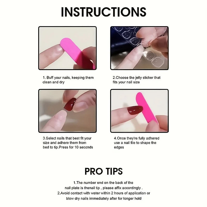 10pcs high-end Blue and white gradient pure desire system is removable handmade fake nails, Changshan Camellia style white three
