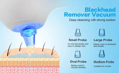 5 in 1 Electric Facial Cleansing Brush Blackhead Remover Vacuum With Rechargeable Face Spin Brush Facial Pore Deep Cleansing