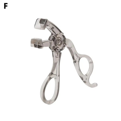 Professional Eyelash Curler Frameless One-clip Curling Comb Tooth Eyelash Curler with Refill Pad Long-lasting Shaping Lash Tools