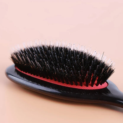 1PC Oval Boar Bristle & Nylon Hair Comb Mini Anti-static Hair Scalp Massage Comb Hairbrush Salon Hair Brush Styling Tools