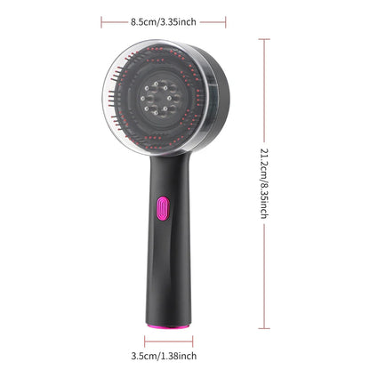 3 Modes Electric Vibration Massage Comb Red Light Hair Growth Massage Scalp Brush Oil Liquid Applicator Head Massager Anti Loss