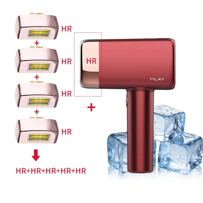 MLAY T14 IPL Hair Removal ICE Cool Laser Hair Removal Epilator 3IN1 Permanent Epilator Body 500000 Flashes Electric Depilator