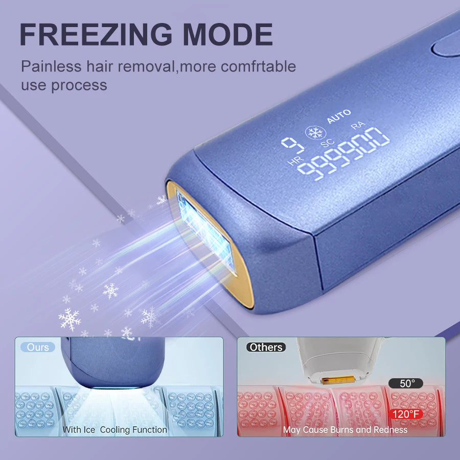 3in1 Portable Laser Hair Removal for Women Cooling Rejuvenation Acne Remove Permanent Bikini Trimmer Free Shipping IPL Epilator