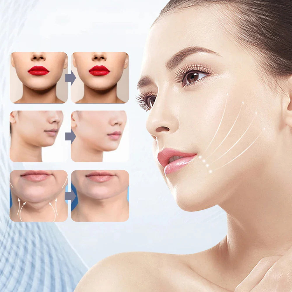 EMS Facial Massager Current Muscle Stimulator 8 Modes 19 Levels Facial Lifting Device Face Tightening Tool for Neck Face