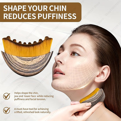 Lymphatic Contour Face Brush,chin &jawline Sculpting,drainage Massager for Face,ergonomically Designed To Fit The Skin Precisely