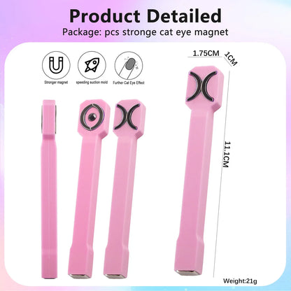 3 in 1 Nail Magnet Tool Strong Cat Eye Magnet for Nails Gel Polish,3 in 1 Cateye Magnetic Tool for Nail Art