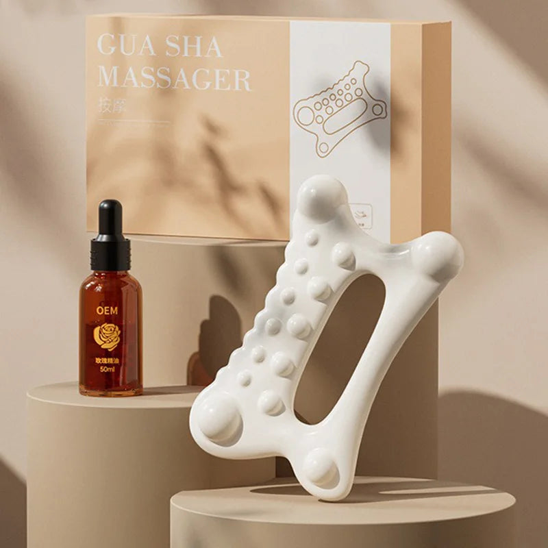 Skin scraping Massage Tool Face Lift Muscle Relief Massage Board Resinous Static Free Portable gua sha tool lifting visage AMGJ1