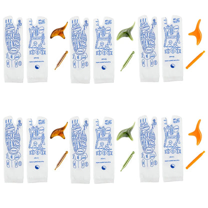 Reflexology Socks with Massage Tool Foot Massage Acupressure Socks English Illustration Relieve Tired Feet Reflexology Socks