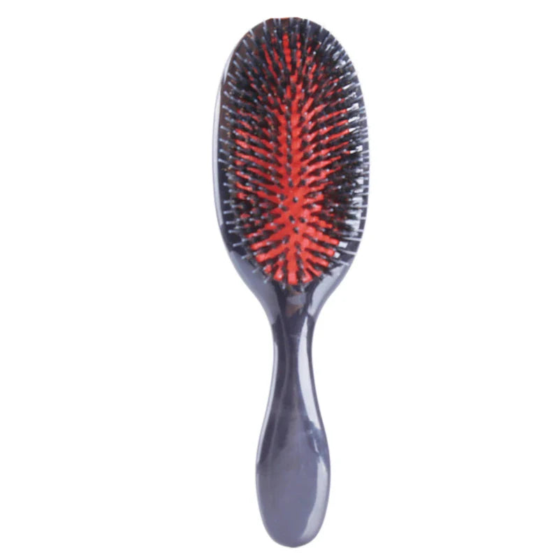 1PC Oval Boar Bristle & Nylon Hair Comb Mini Anti-static Hair Scalp Massage Comb Hairbrush Salon Hair Brush Styling Tools