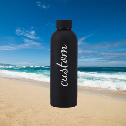 Personalized Carving Text SUS304 Insulated Water Bottle Customized Name Keep Hot Cold Drinks Bottle Perfect for Travel Gifts