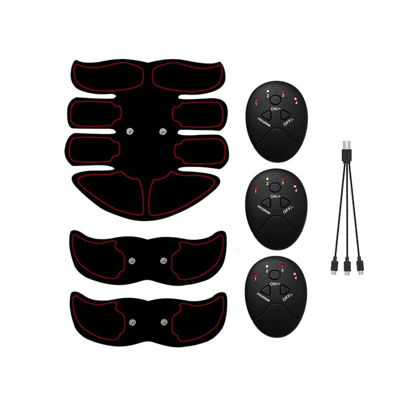 Wireless EMS Muscle Stimulator Buttocks Hip Trainer Electric Abs Trainer USB Recharge Body Massager Weight Loss Fitness Shaping