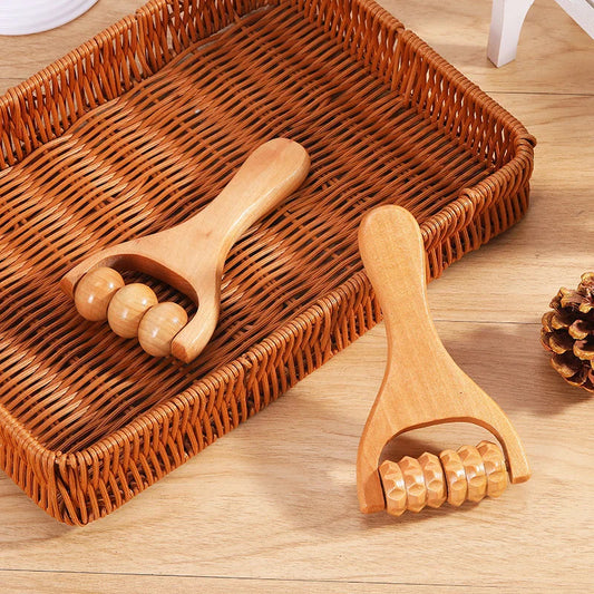 Wooden Massage Roller Portable Massage Tools For Face Neck Muscle Relax Head Foot Massager Stick Body Relaxation Beauty Health