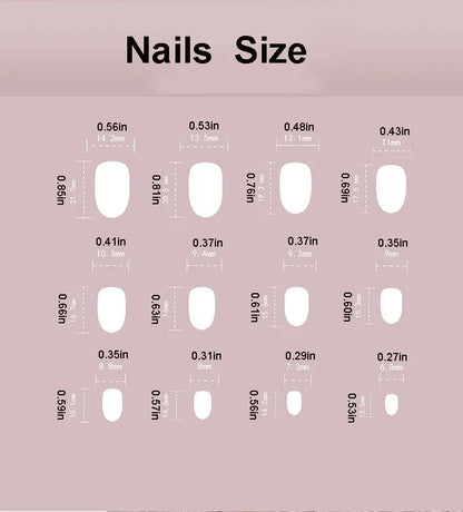 24pcs/set cat eyes fake nails for women girls red brown green blue grey sparkling short tips faux ongles press on false nail