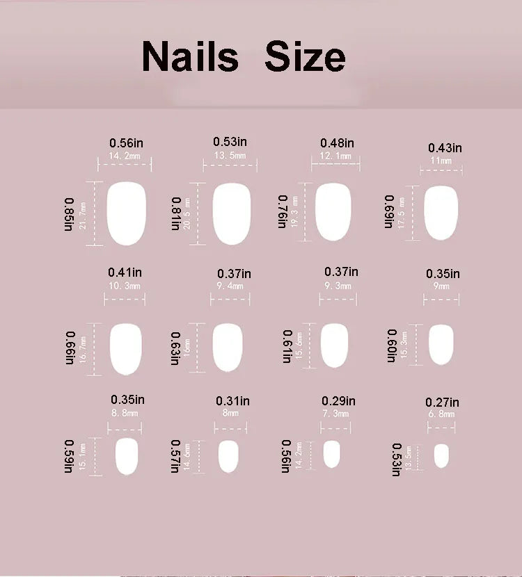 24pcs/set cat eyes fake nails for women girls red brown green blue grey sparkling short tips faux ongles press on false nail