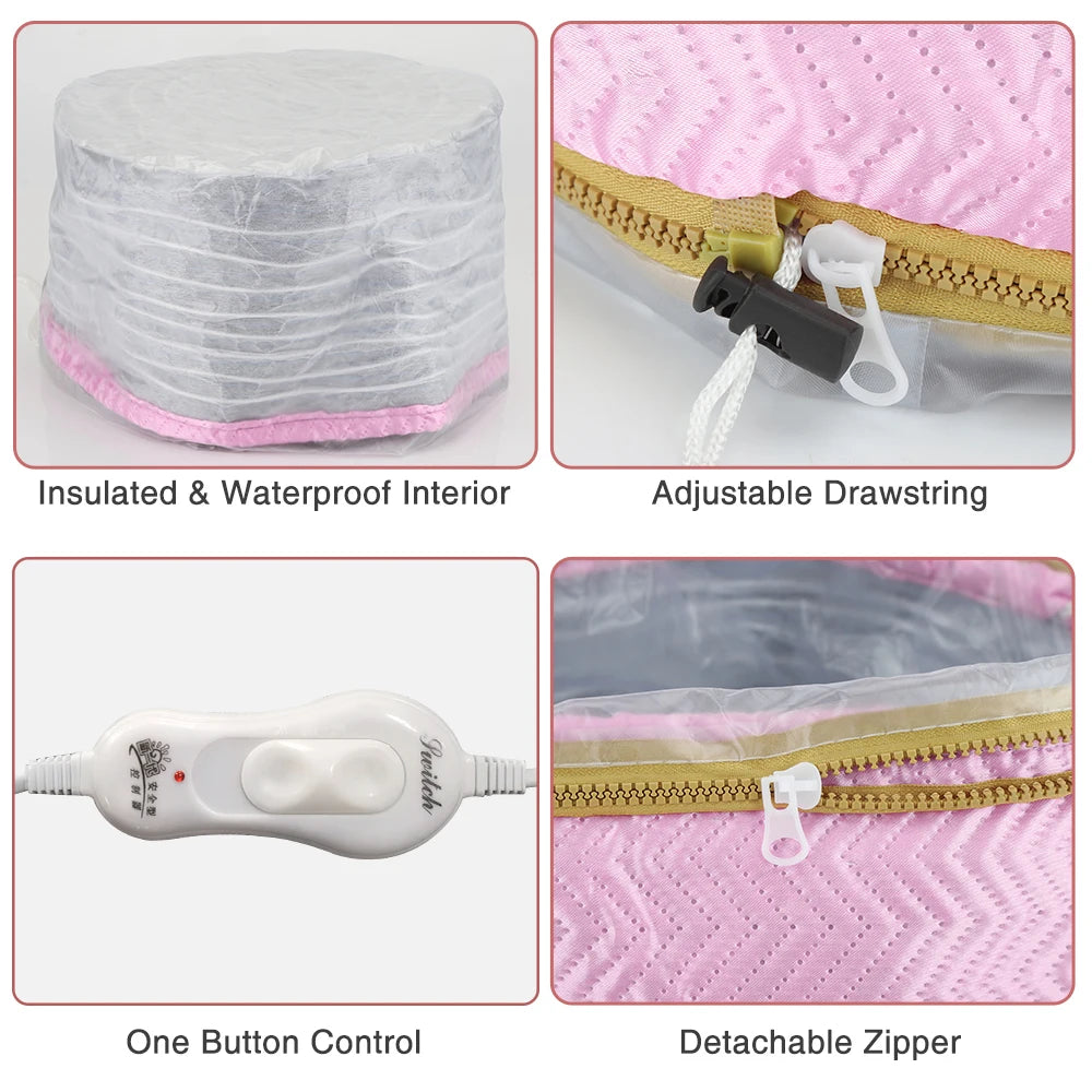 Thermal Treatment Hair Cap Heating Electric Hair Cap Nourishing Hair Mask Baking Oil Cap Hair Dryer Heat Hat Hair Care