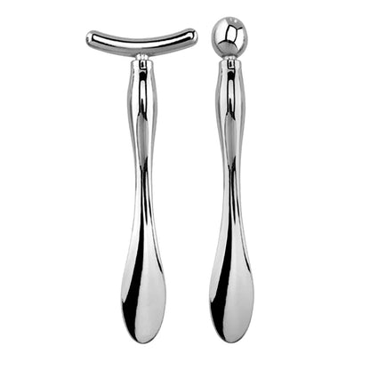 2in 1 Face Eye Massage Stick Eye Cream Applicator for Anti Wrinkle Dark Circles Facial Lifting Mixing Spatulas Scoop Mini Spoon