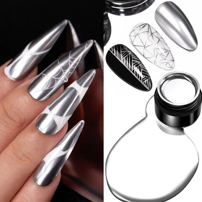 AWStorG15ml 2 IN 1 Crystal Top Coat Transparent Soak Off UV LED Nails Art Manicure Gel Nail Polish Varnishes Primer Function Gel