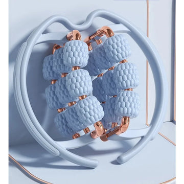 Leg Massager Roller Clamp Muscle Relaxation Foam Roller with Three Rows Ring Clamp Leg Roller for Fitness Recovery Tool