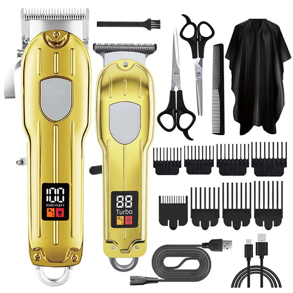 Hair Clippers Set for Men, Cordless Hair Clipper Shaver Beard Trimmer, Hair Cutting Machine for Men, Holiday Gift for Him