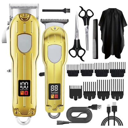 Hair Clippers Set for Men, Cordless Hair Clipper Shaver Beard Trimmer, Hair Cutting Machine for Men, Holiday Gift for Him