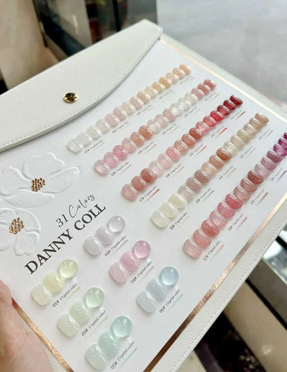31pcs Tanslucent Jelly Nude Gel Nail Polish Set With Color Display Colorful Varnish Semi Permanent UV LED Nail Art Manicure Gel