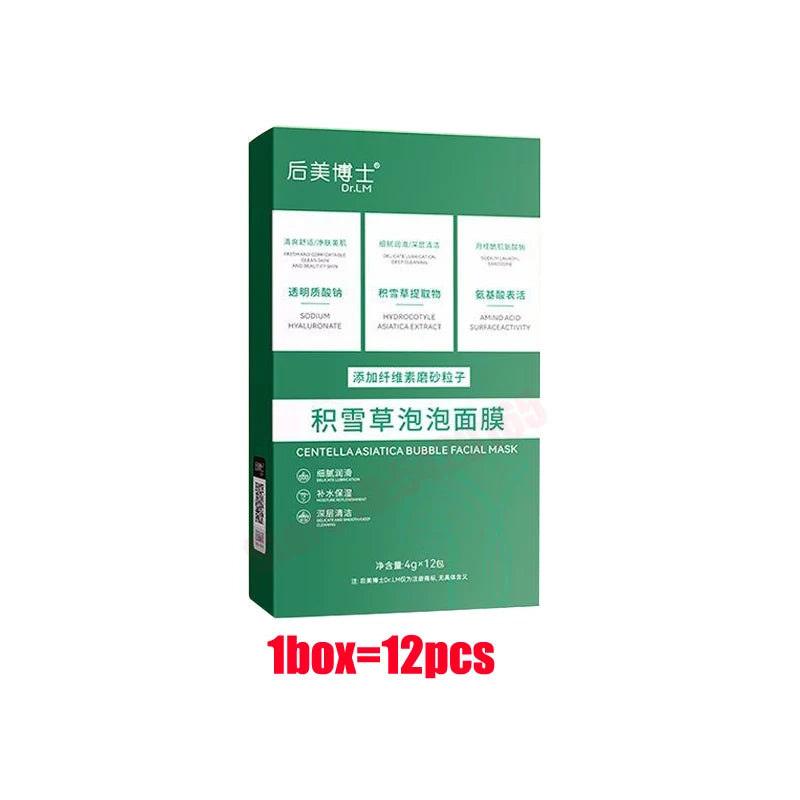 Korean Cosmetics Collagen Bubble Face Sheet Masque Centella Asiatica Purifying Foam Mud  Moisturizing Hydrating Oil Control Mask