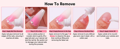 Makartt Nail Gel Glue for Press On Nails Soft Acrylic Gel Nail Tips Fake Nails,Super Strong Glue Easy to Control No Lamp Needed