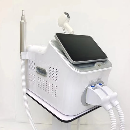 2 in 1 808NM Ice Handle Diode Laser Permanent Hair Removal Q Switched Picosecond Portable Picosecond Tattoo Machine 4000W