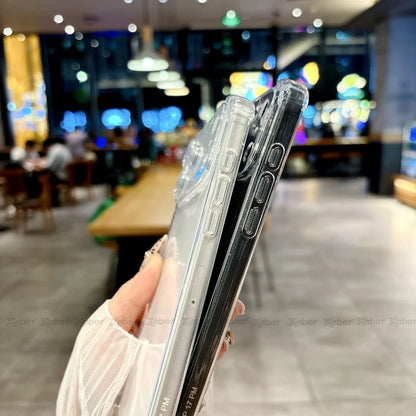 Shockproof Clear Soft Bumper Case For iPhone 17 16 15 14 Pro Max Plus Crossbody Lanyard Necklace Strap Cord Nylon Rope Cover