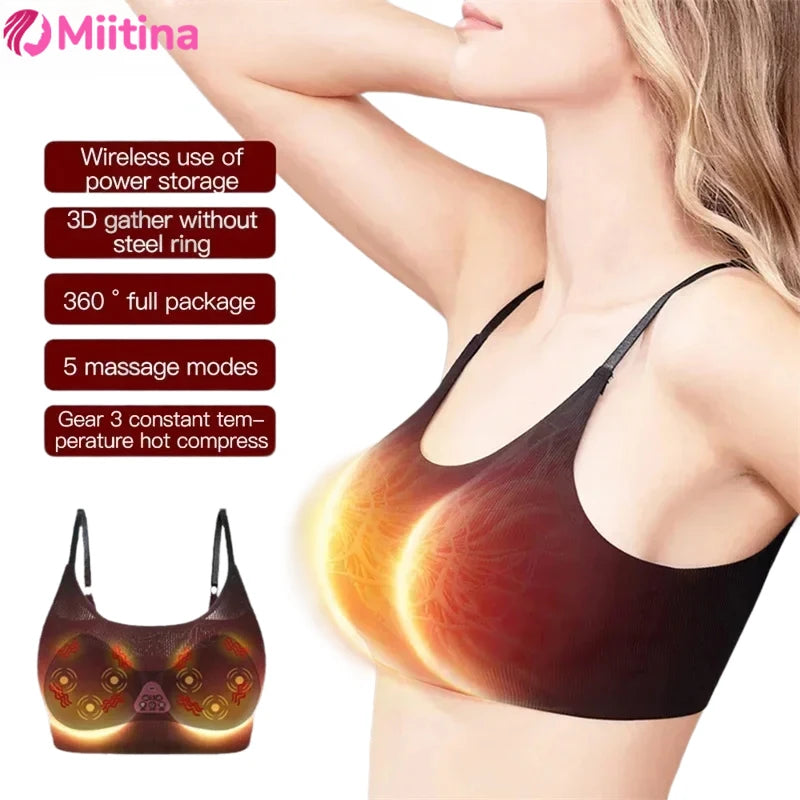 Breast Enlarging Massager Bra Vibration Chest Enhancement Instrument Breast infrared heating expansion anti sagging breast care