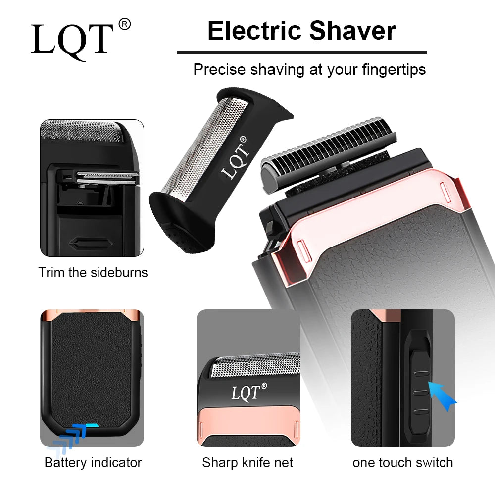 Professional Barber Tools: Cordless Electric Hair Clipper for Men,Beard Care Kit,Hair Clipper & Electric Shaver Set,Men's Gifts